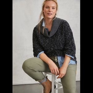 Anthropologie Emmy Cowl Neck Tunic Sweater